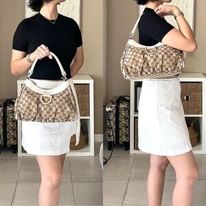 🍓GUCCI Abbey Canvas HandBag